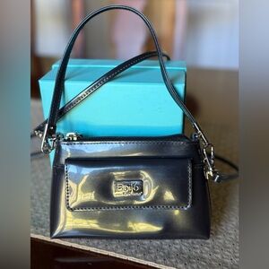 Beijo Charcoal grey 2 way mini handbag crossbody purse